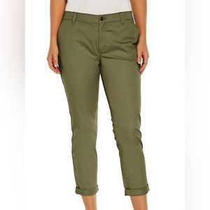 Gap Women's Relaxed Girlfriend Cuffed Pants Green Size:8 (NWT)